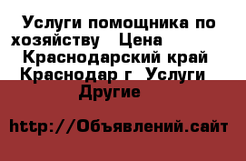 Услуги помощника по хозяйству › Цена ­ 1 000 - Краснодарский край, Краснодар г. Услуги » Другие   